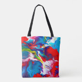 Festive Art Design on Tote Tote Bag (Achterkant)