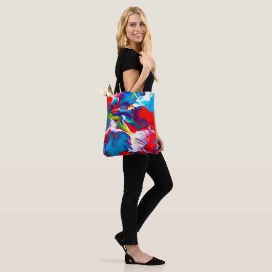 Festive Art Design on Tote Tote Bag (Op model)