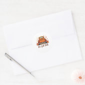 Festive Autumn Harvest Design Celebrating Fall Sea Ronde Sticker (Envelop)