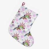 Festive Axlotl Grote Kerstsok (Voorkant (Hangend))