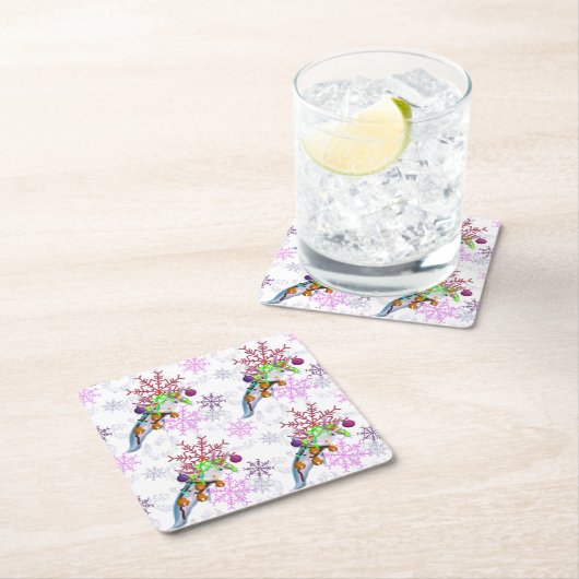 Festive Axlotl Kartonnen Onderzetters (Insitu)