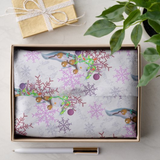 Festive Axlotl Tissuepapier (Geschenk)