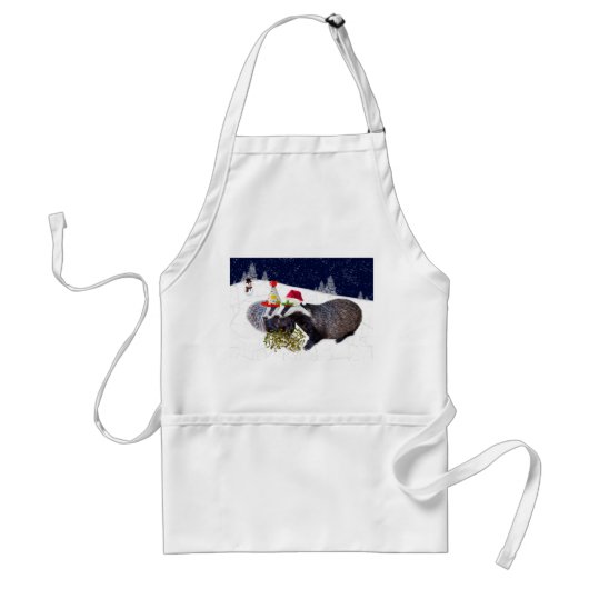 Festive Badgers Schort (Voorkant)