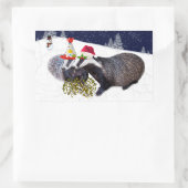 Festive Badgers Sticker (Tas)