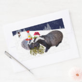 Festive Badgers Sticker (Envelop)