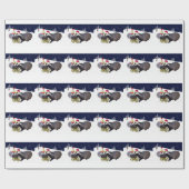 Festive Badgers wrappen papier (Vlak)
