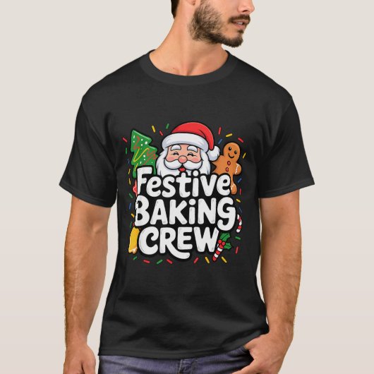 Festive Baking Crew Soft Palette Holiday Family Ch T-shirt (Voorkant)
