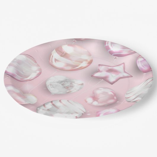 Festive-ballon Papieren Bordje (Gekanteld)