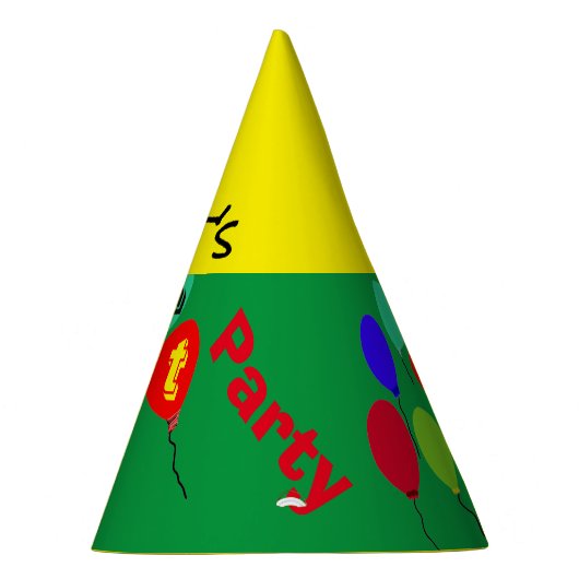 Festive Balloons Party Petten Feesthoedjes (Rechts)