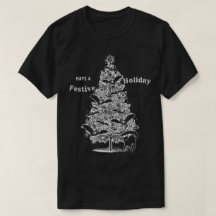 Festive Bat Kerstmis T-shirt