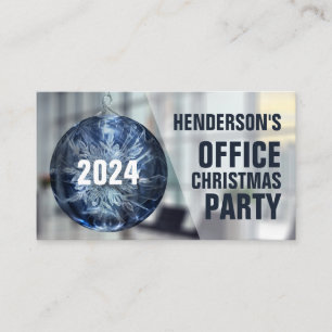 Festive Bauble, Kantoor kerstfeestkaartje Informatiekaartje