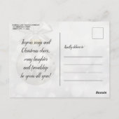 Festive Baubles Christmas Dinner Party Invitation Briefkaart (Achterkant)