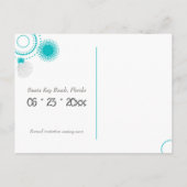 Festive Beach Weddenschap Photo Save the Date Aankondigingskaart (Achterkant)