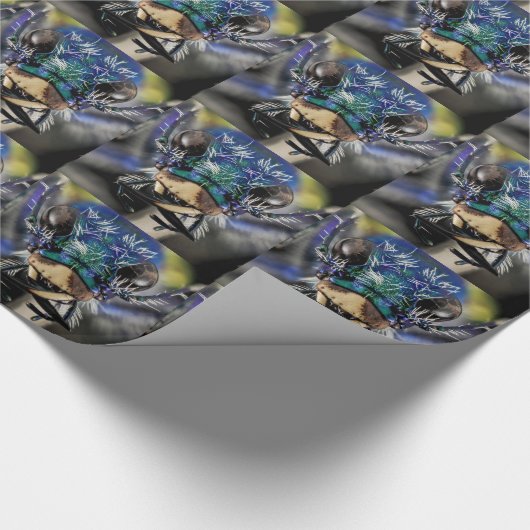 Festive Beatle close Cadeaupapier (Hoek)