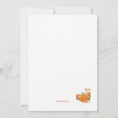 Festive Bedankt Thanksgiving Uitnodiging (Achterkant)