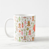 Festive Bells Pattern Personalized Mug Koffiemok (Links)