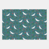 Festive Beluga Whale Illustration Kerstmis Inpakpapier Vel (Voorkant 2)