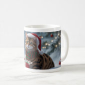 Festive Bengal Cat Christmas Personalized  Koffiemok (Voorkant rechts)