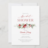 Festive Berry Bridal Shower Invitation Kaart (Voorkant)