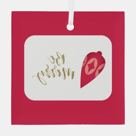 Festive Berry Color Ornament be Merry (Achterkant)