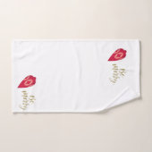 Festive Berry Color Ornament be Merry Handdoek (Handdoek)