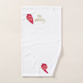 Festive Berry Color Ornament be Merry Handdoek (Handdoek)