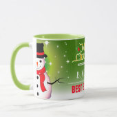 Festive Best Boss Ever met Snowman Kerstmis Mok (Links)