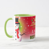 Festive Best Boss Ever met Snowman Kerstmis Mok (Links)