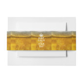 Festive Bier HOUDT CALM EN Uw Creatieve Tekst Uitnodigingen Wikkel (Voorkant Voorbeeld)