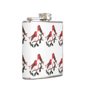 Festive Bird Art Holly Robins Heupfles (Rechts)
