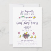 Festive Bird Parade Goway Party Kaart (Voorkant)