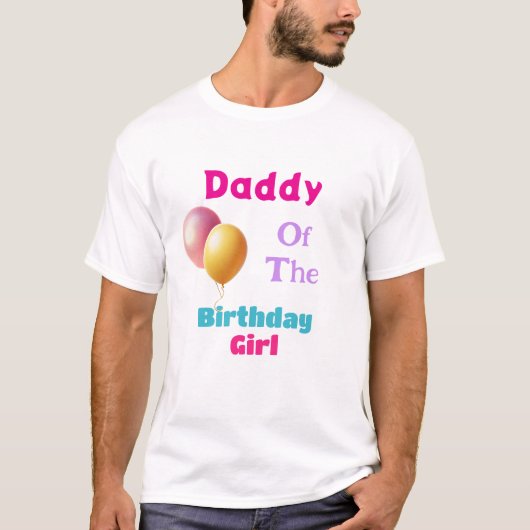 Festive Birthday Dad T-Shirt, T-shirt (Voorkant)