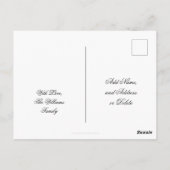 Festive Black- en Gold-look-script, prettig kerstf Briefkaart (Achterkant)
