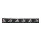 Festive Black Mopar Pretty Christmas Gift Ribbon Satijnen Lint (Voorkant)