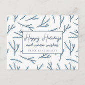 Festive Blue Business Prettige feestdagen (Voorkant)