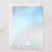 Festive Blue Kerstmis Corporate Holiday in Kaart (Achterkant)
