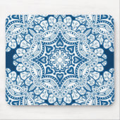 Festive Blue Mandala Muismat (Voorkant)