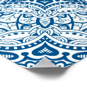 Festive Blue Mandala Poster (Hoek)