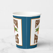 Festive "Boerderij Fresh" appels en pompoenen Papieren Bekers (Rechts)