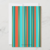 Festive Bohemian Floral Birthday Uitnodiging (Achterkant)