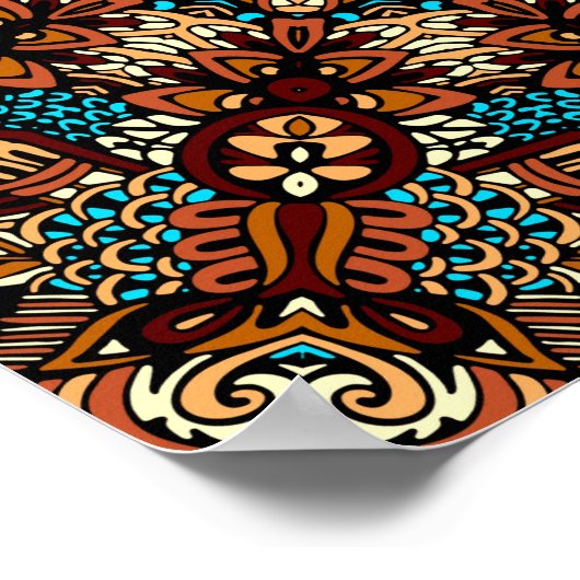 Festive Bohemian Mandala Poster (Hoek)