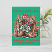 Festive Boots Feestdagenkaart (Staand voorkant)