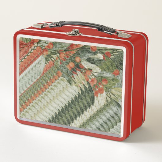 Festive Botanical Christmas Lunch Box (Voorkant)