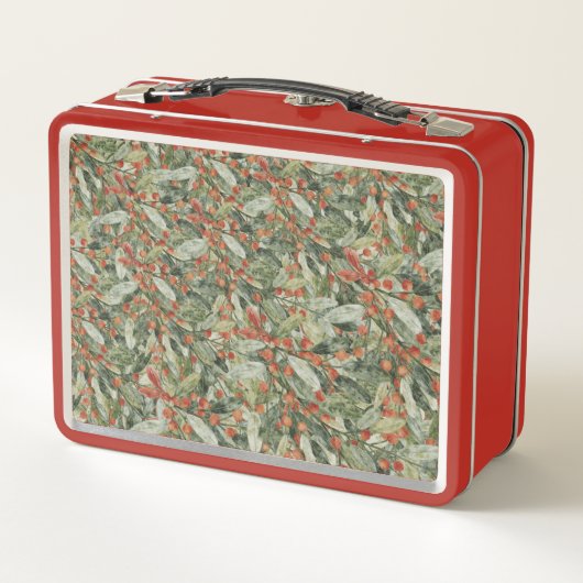 Festive Botanical Christmas Lunch Box (Achterkant)