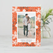 Festive Botanical Holiday Photo Card Feestdagenkaart (Staand voorkant)