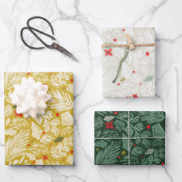 Festive Botanical Inpakpapier Vel