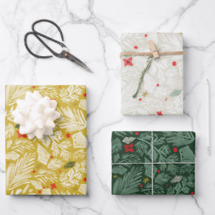 Festive Botanical Inpakpapier Vel