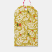 Festive Botanical kerstcadeautags Cadeaulabel (Voorkant)
