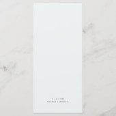 Festive botanical wreatding Wedding Breakfast Menu (Achterkant)