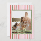 Festive Bow Photo Christmas Cards Feestdagenkaart (Achterkant)